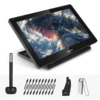 BOSTO 16HD 15.6 Inch IPS Graphics Drawing Tablet 1920*1080 Monitor 16K Pressure Level w/ Rechargeable Stylus Pen/ 20pcs Pen Nips 1