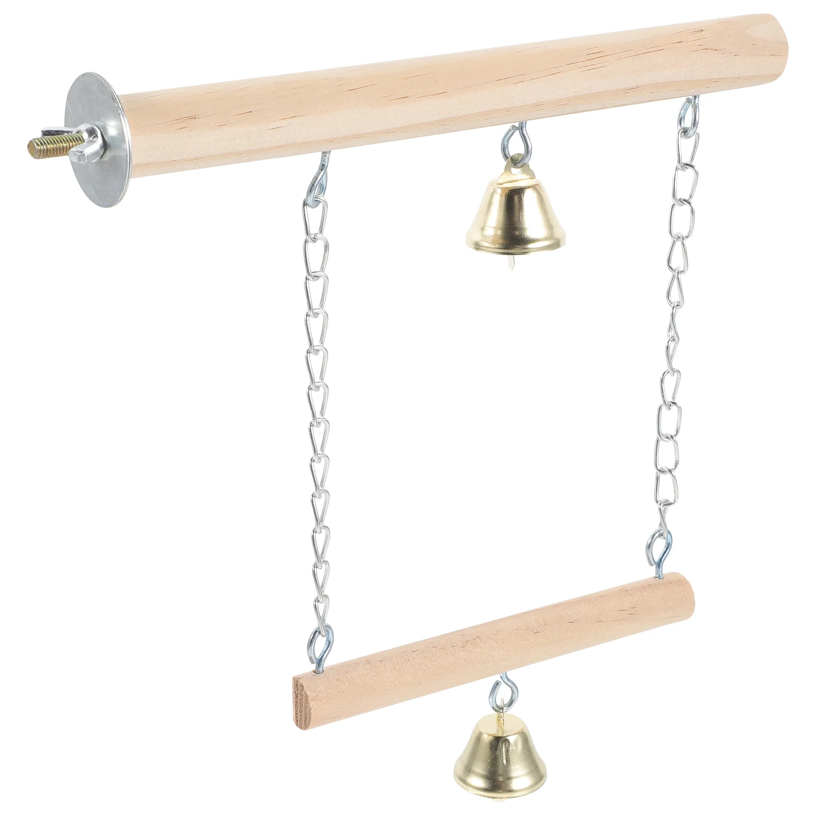 

Parrot Swing Parakeet Cage Accessories Hanging Bird Toys Cages For Parakeets Solid Wood