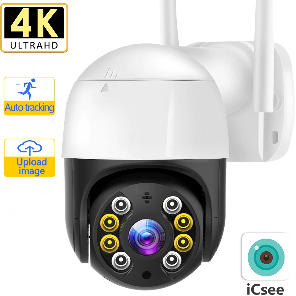 8MP 4K IP-камера H.265 3MP HD CCTV Видеонаблюдение Автоматическое отслеживание 1080P WiFi