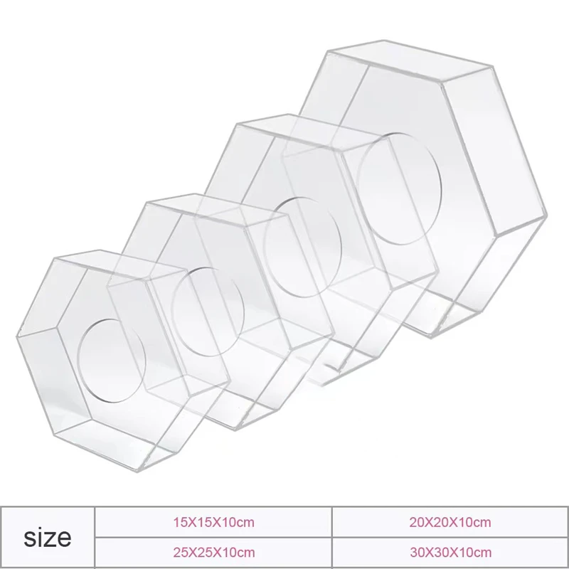 육각 투명 아크릴 케이크 디스플레이 보드, 엣지 스무더, 스크레이퍼, 케이크 트레이, DIY 장식, 기본 도구, 신규