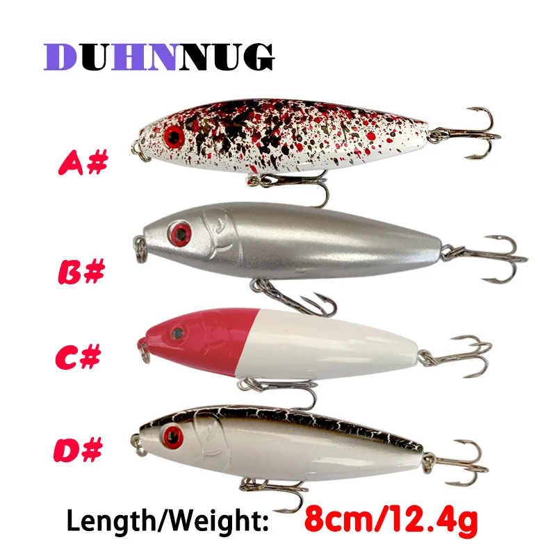 

4 шт./комплект, жесткие приманки для рыбалки, 8 см, 12,4 г