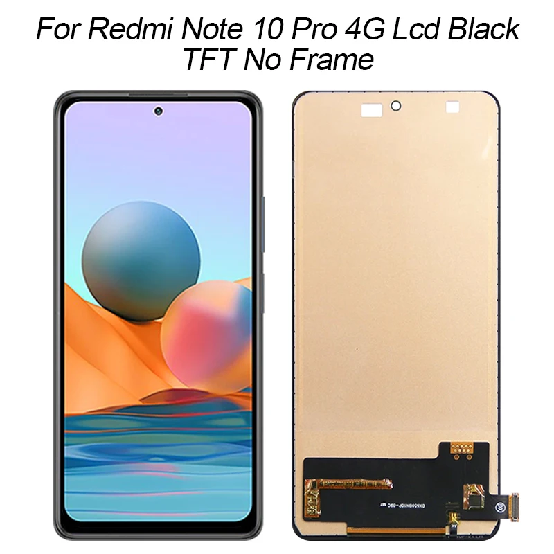 

1Pcs 6.67 Inch For Xiaomi Redmi Note 10 Pro 4G Lcd Touch Screen Digitizer Note 10 Pro 5G Display M2101K6G M2101K6R Free Shipping