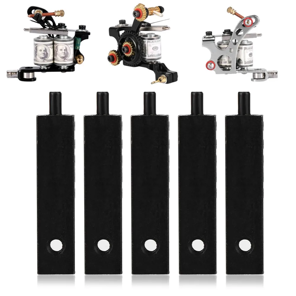 5pcs/set 5Holes Black Armature Bars Tattoo Machine Coil Tattoo Machine Necessary Accessories Tattoo Microblading Tools Supplies