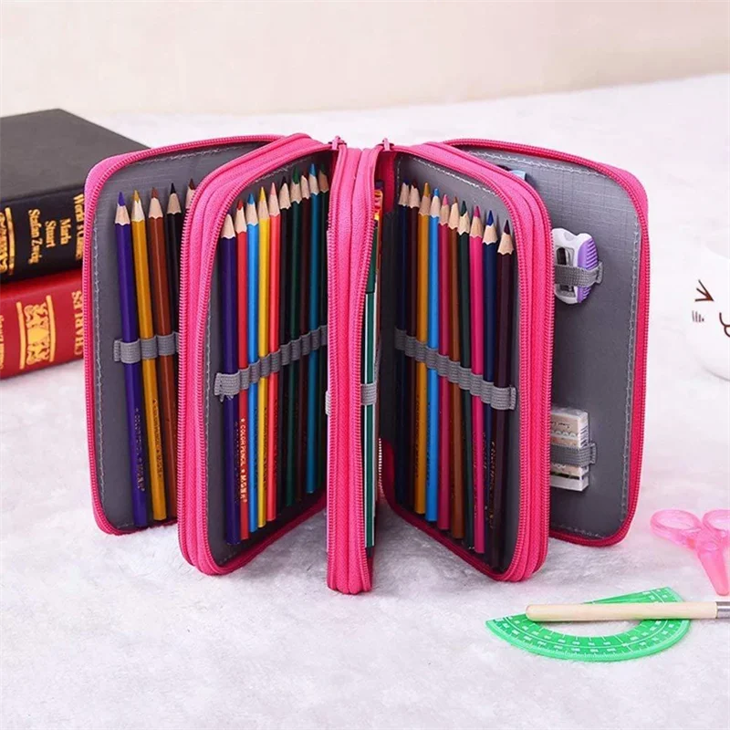 Pencil Zipper Case Slim Students Pencil Case School Supplies For Student  Boys Girls For For Pen Pencil Eraser Pencil Sharpener - AliExpress