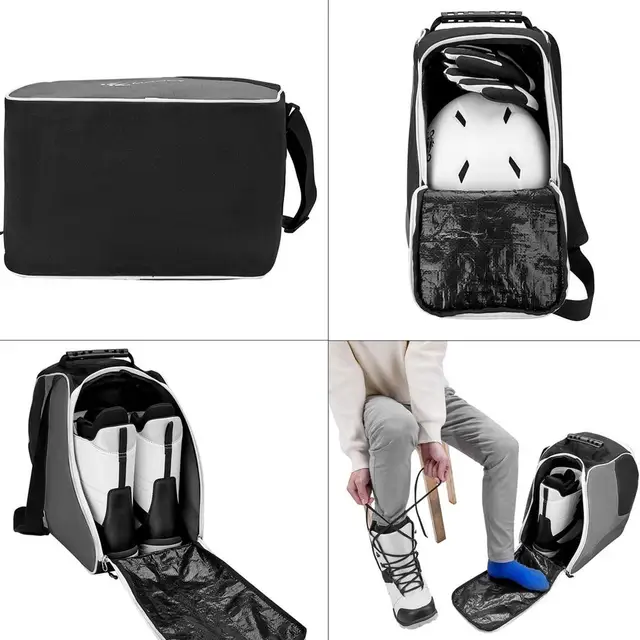 Bolsa Para Botas De Nieve De Esquí, Bolsa Para Botas De Snowboard,  Excelente Para Viaje, Impermeable, Tela Oxford 600d Para Hombre Y Mujer,  Equipo De Nieve Para Exteriores - Bolsas Para Esquí 