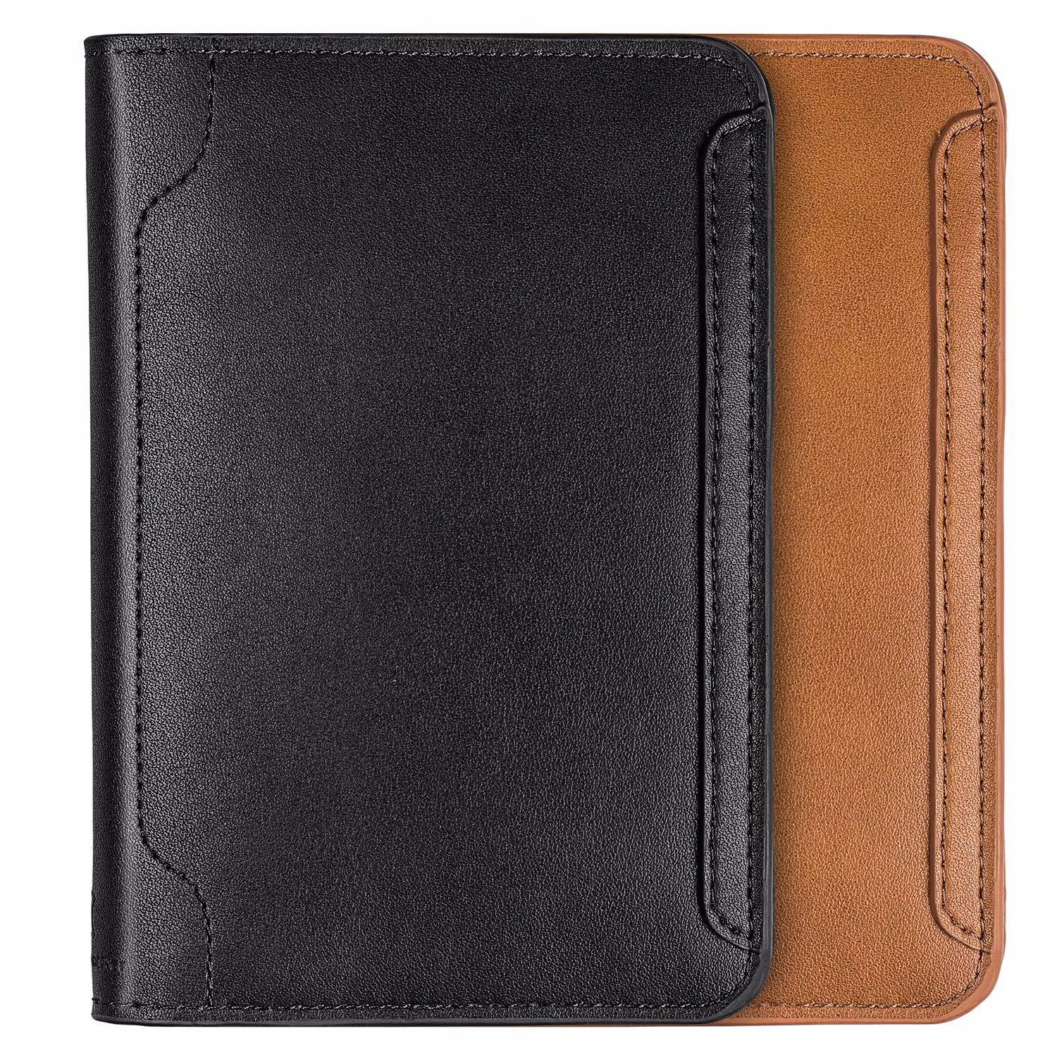 Real Leather Passport Holder Cover Case for Men & Women Traveling Passport Case Wallet Card Document Organizer Slim