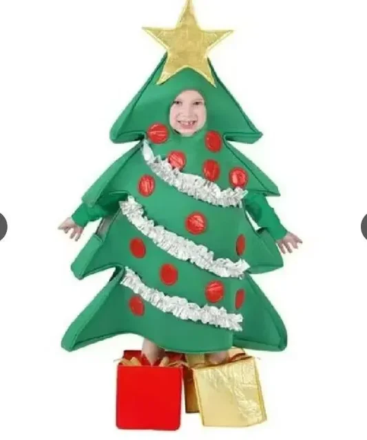 Déguisement Sapin De Noël Adulte - Costume Arbre De Noël Pour Femme/Homme - Fêtes, Carnaval, Soirées à Thème