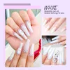 Saviland 30g Nail Acrylic Powder White Clear Carving Crystal Polymer Builder Nails Extension Art 3D Nail Art Polymer Powder 2
