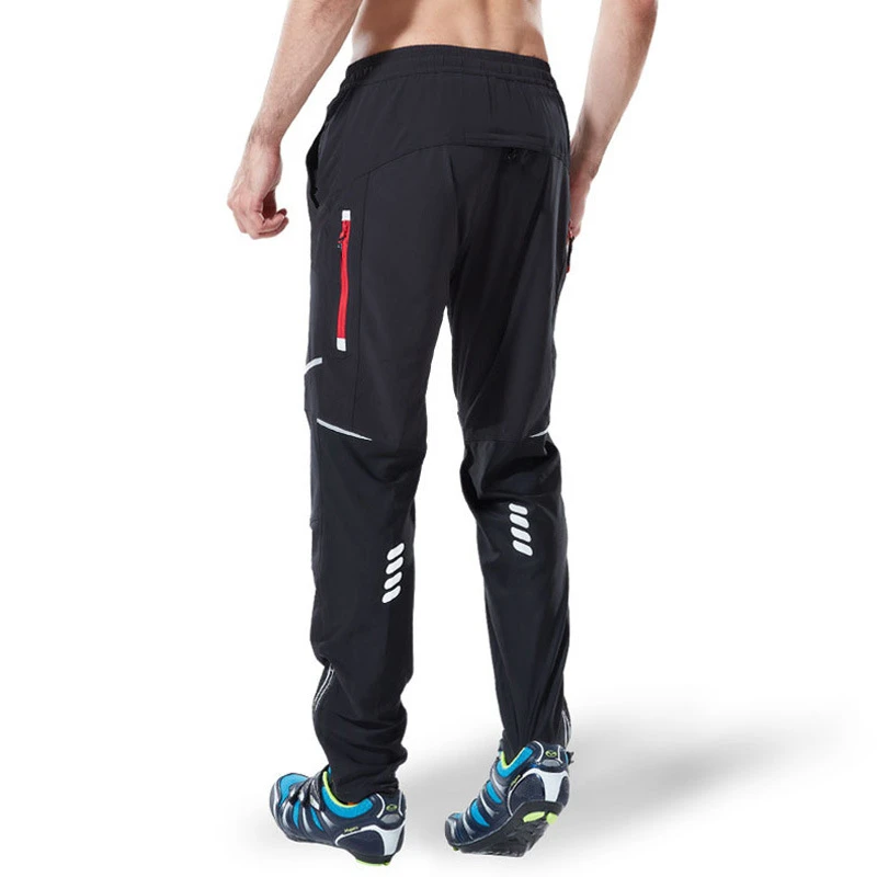 

Men's Cycling Bike Reflective Pants Riding Summer Mountain Hiking Long Trousers Outdoor Quick Drying Elastic Bicycle Pants 4XL