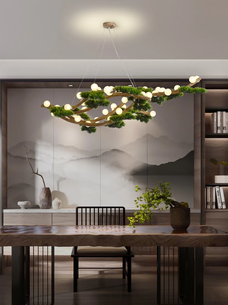 Vintage pendant light imitating tree branches LED pendant light