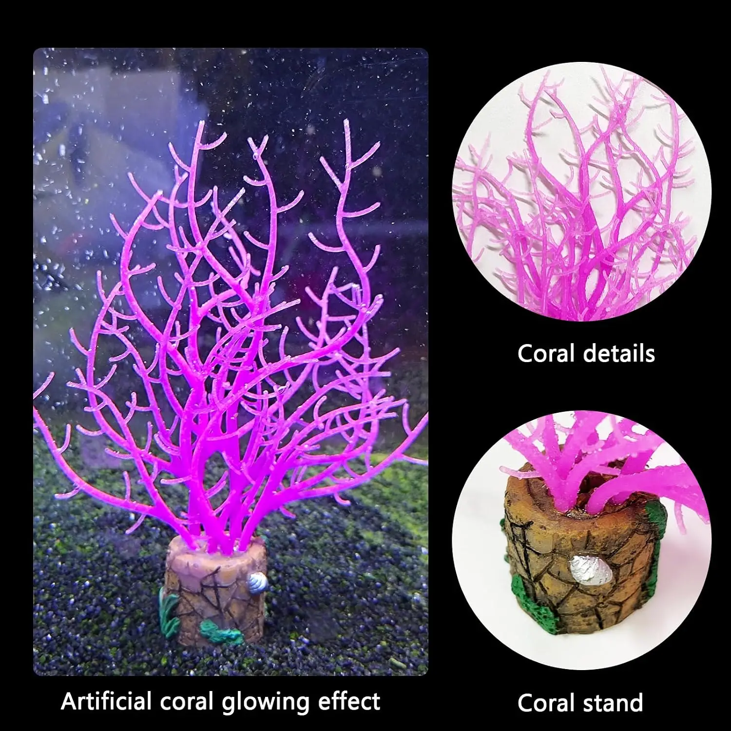 Luminous Silicone Sea Anemone Aquarium Decor Ornament