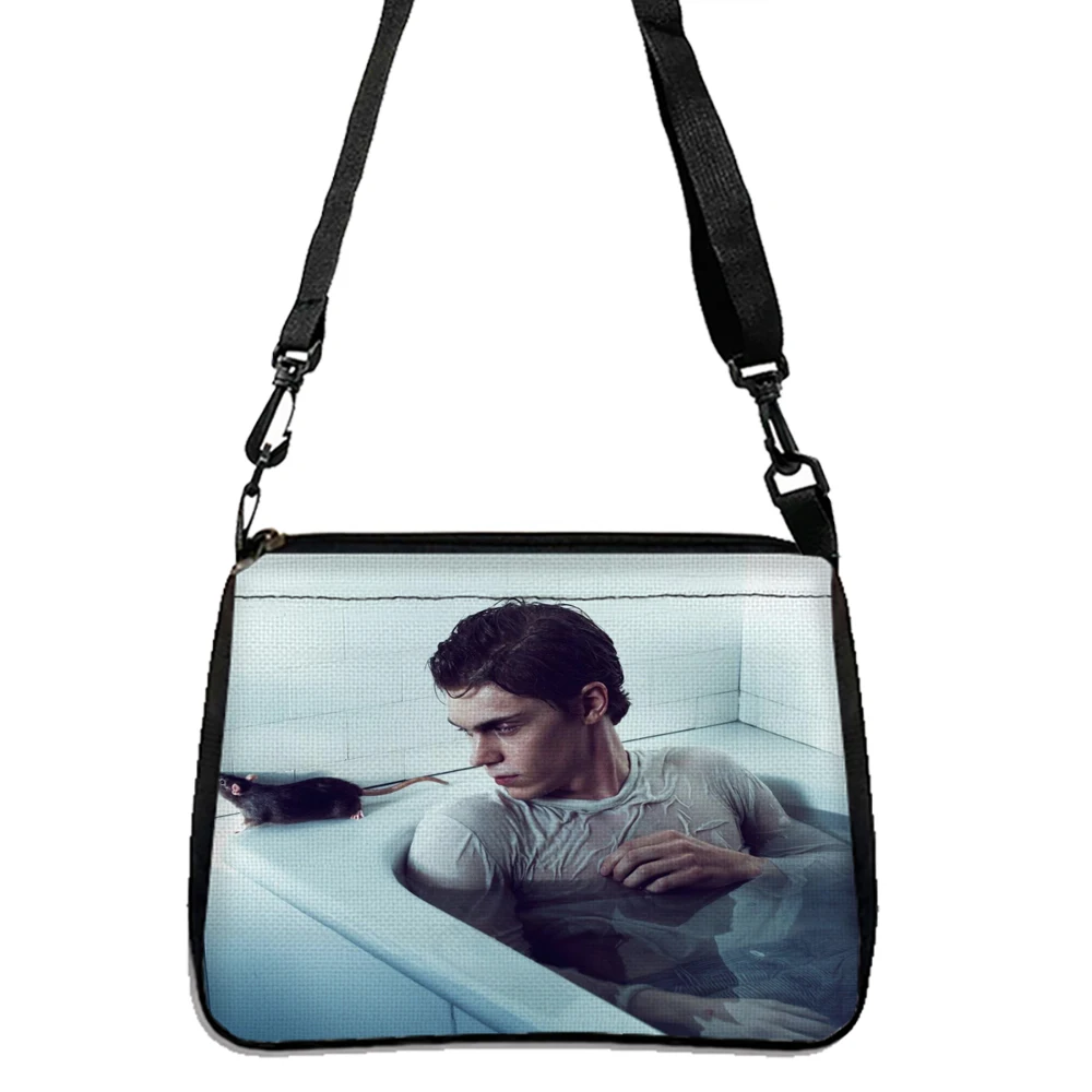 Evan Peters Print Umhängetaschen, Umhängetasche, Casual Shopper Bag Festival Geschenk Geldbörse 5.23 – Detail 2
