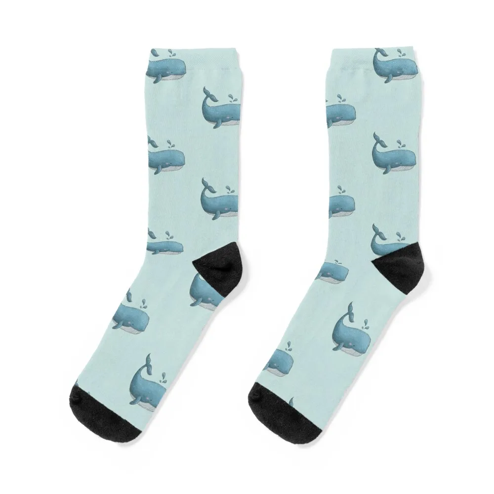 

Sea Animals: Cute Happy Whale Socks valentine gift ideas Thermal man winter men cotton high quality Boy Socks Women's