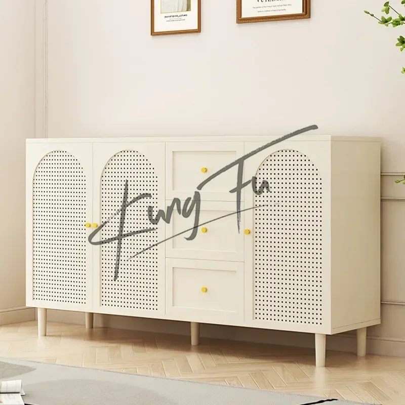 Nordic White Sideboards Storage Locker Space Saving Sideboards Kitchen Cabinet et Corner