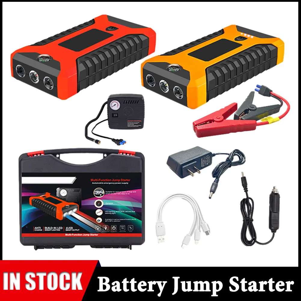 Portable Jump Starter Box Auto Booster Start Power Dual USB