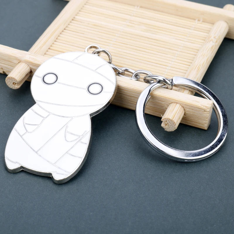 How To Keep A Mummy Keychain Kawaii Mummy Enamel Pendant Keyring Necklace Jewelry Key Holder Accessories Gift