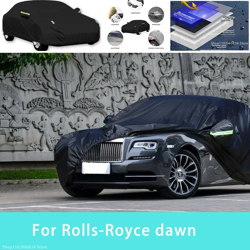 

For Rolls-Royce dawn Outdoor Protection Full Car Covers Snow Cover Sunshade Waterproof Dustproof Exterior Car accessories