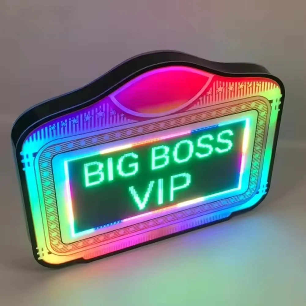 Programmable Led Digital Screen Marquee Board Vip Bottle Service Presenter APP DIY Message Billboard Sign for Nightclub