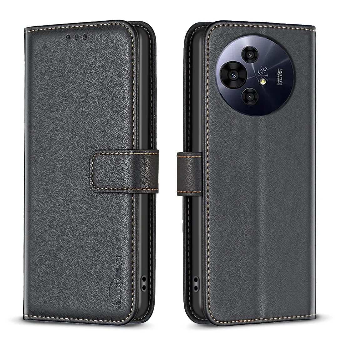 Premium Flip Leather Wallet Case with Magnetic Closure