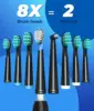 Electric Toothbrush for Adults with 8 Brush Heads, Sonic Electric Toothbrush with 40000 VPM Deep Clean 5 Modes, Rechargeable 5