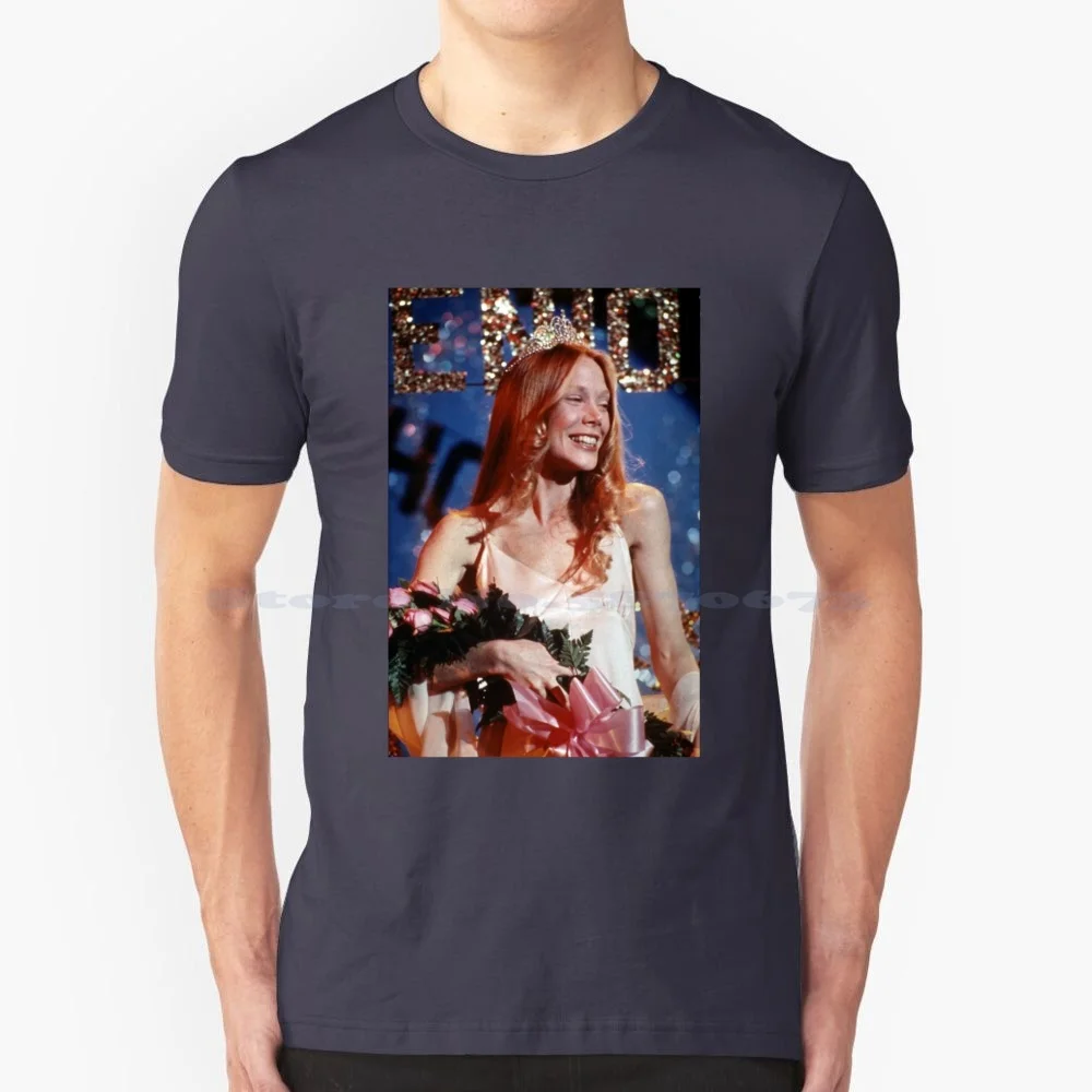 Maglietta Carrie 100% Cotone Tee Carrie White Stephen King Prom Queen Blood Sissy Spacek Grace Moretz Crown Film Horror Revenge