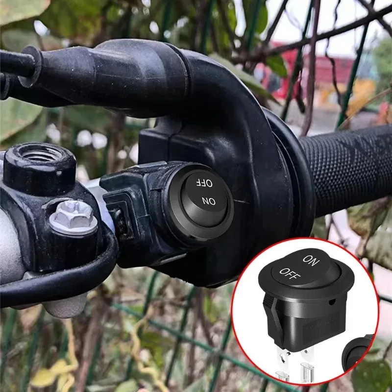 20MM Toggle Switch ON-OFF 2 Pin Rocker Switch with 16CM Pre-Wired Terminals 12V/24V Power Switch for Marine Boat Car Motorcycle