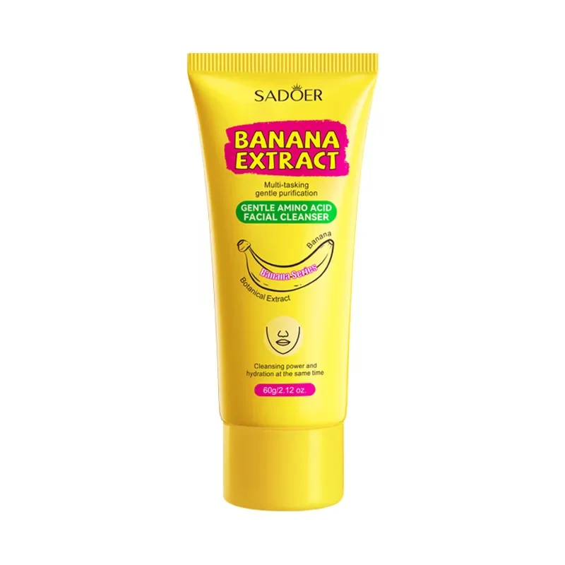 Amino Acid Cleansing Moisturizing Face Wash Oil Control Pore Shrinking Deep Clean Whitening Skin Care Banana Face Wash 6