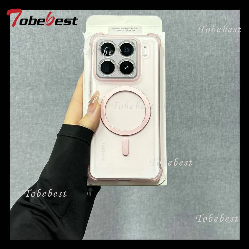 Airbag Shockproof Magnetic Wireless Charging Silicone Case with Magsafe Compatibility