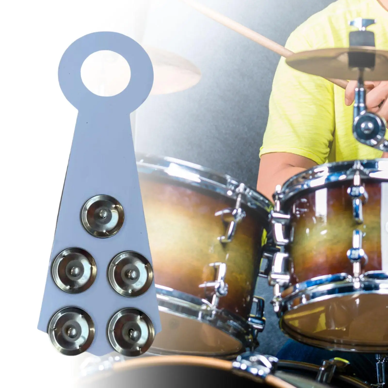 Drum Cymbal Bell Drum Set Cymbal Accessory Musical Instrument Accessory Sturdy Ching Ring Effects for Player