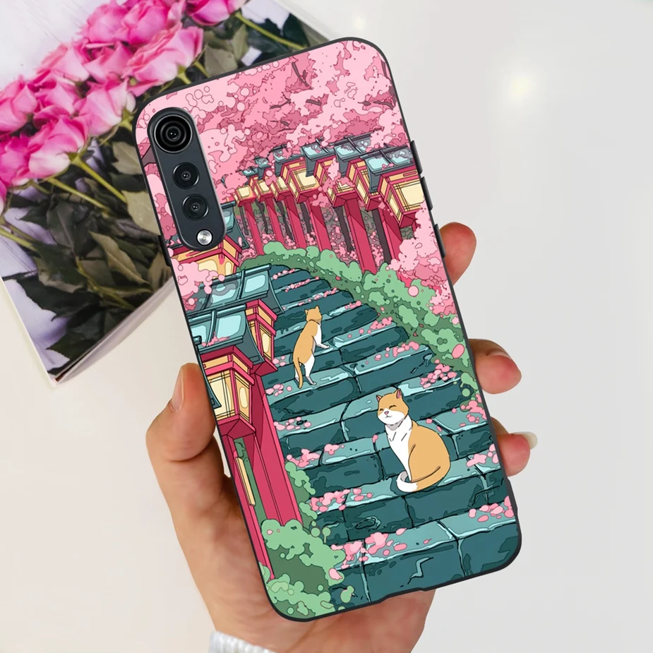 Stylish Painted Silicone Soft Phone Case - 6.8'' Bumper Cover, Compatible with LG Velvet 5G