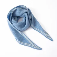 Ladies Fashion Soft Comfortable 100% Cashmere Triangle Scarf Shawl New Style Triangular Wrap for Women - Image 2