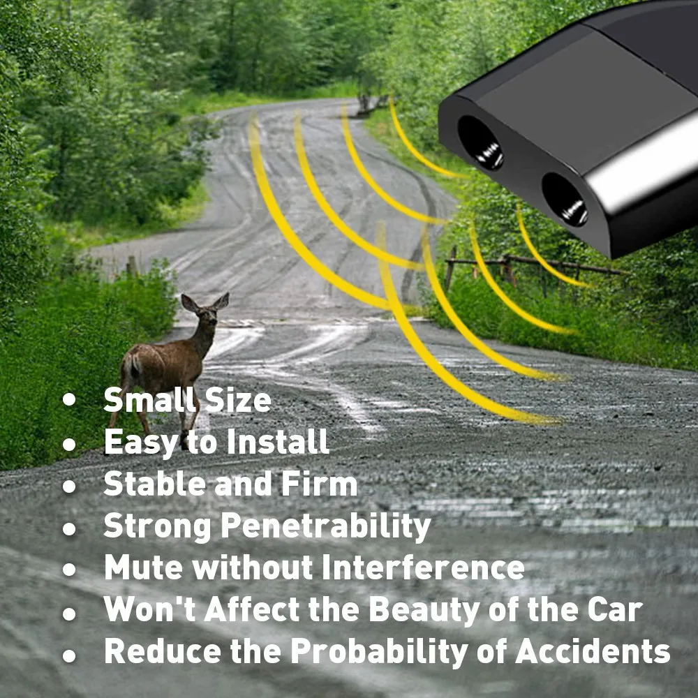Deer Warning Whistles Device Deer for Car Auto Motorcycle Save Animal Alert Repelling Ultrasonic Whistles Mini Waterproof 4Pcs