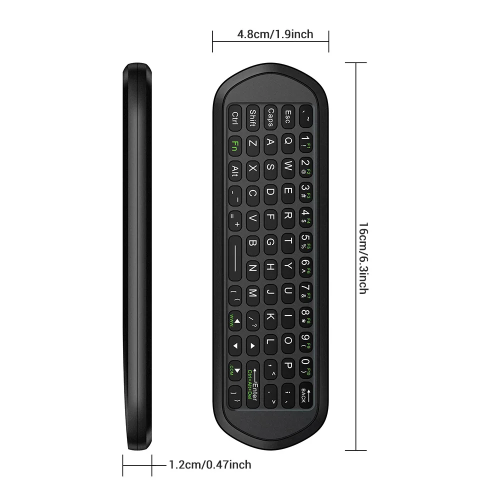 Air Mouse 2.4G, Universal Wireless Remote Control with Mini Keyboard Combo, Voice Input IR Learning for Smart TV,Android TV Box,