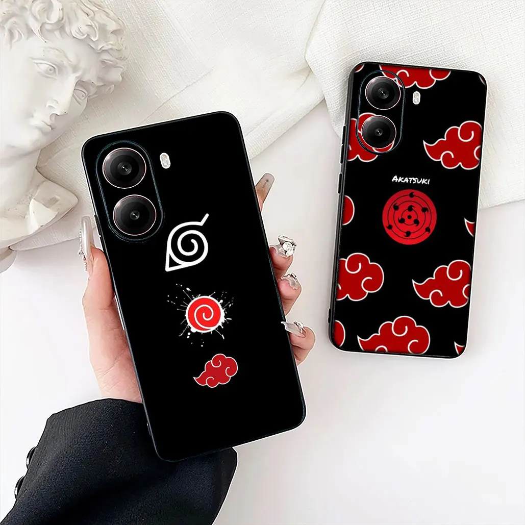 Cartoon Akatsuki Pain Naruto Logo Phone Cover Case