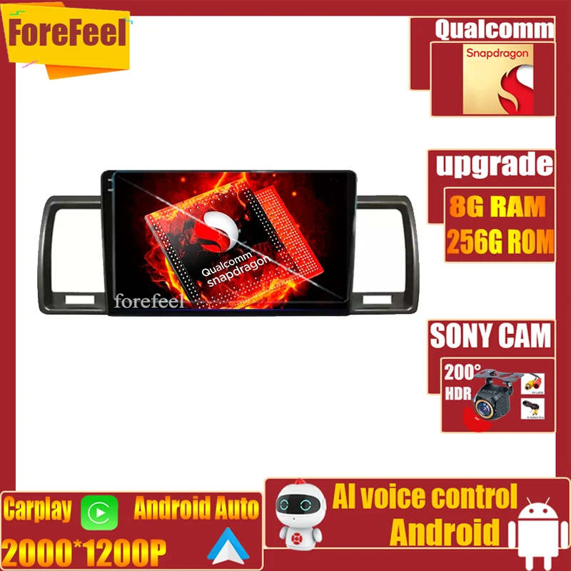 

Android 12 For Toyota Hiace 2004-2019 Multimedia Monitor Screen Navigation Car Video Player GPS Stereo Radio Carplay Autoradio