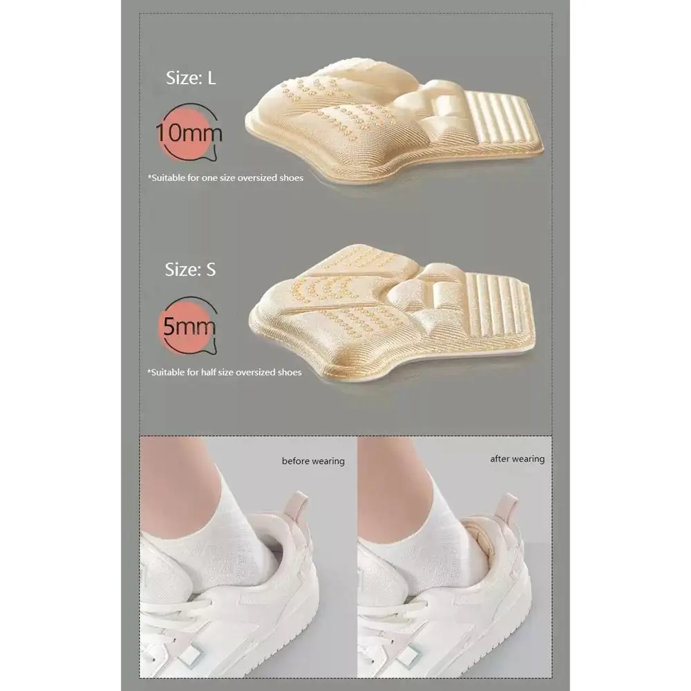 Inserts Sneaker Shrinking Size High Heel Cushion Anti-wear Heel Stickers Women Shoe Insoles Protectors Foot Pads