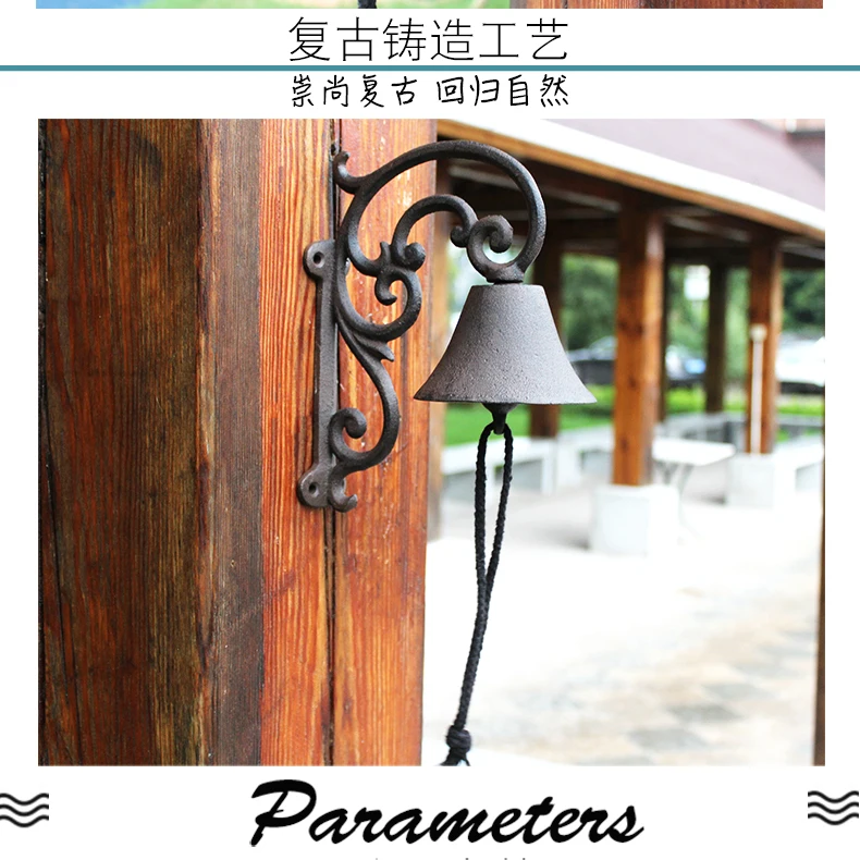 Campanello Da Porta In Ghisa Con Cinturino In Pelle - Stile Tradizionale Per Esterni | Resistente - Foto 9