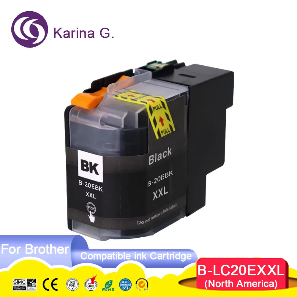 LC20E LC20EXXL Color Compatible Printer Ink Cartridge for MFC-J775DW/J775DW XL/