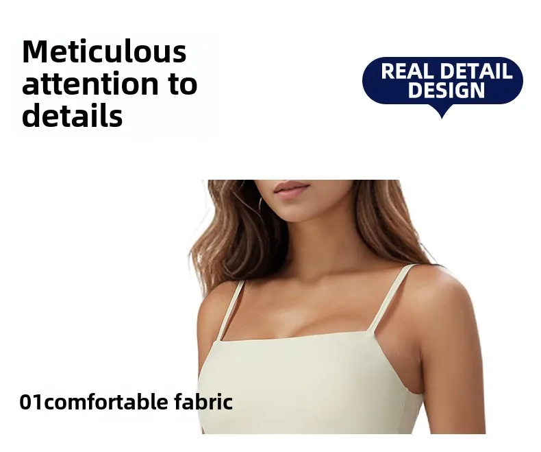 2025 New Yoga Fitness One-piece Tennis Skirt With Chest Pad Beauty Back Outdoor Spaghetti Strap Anti-exposure Sports Dress