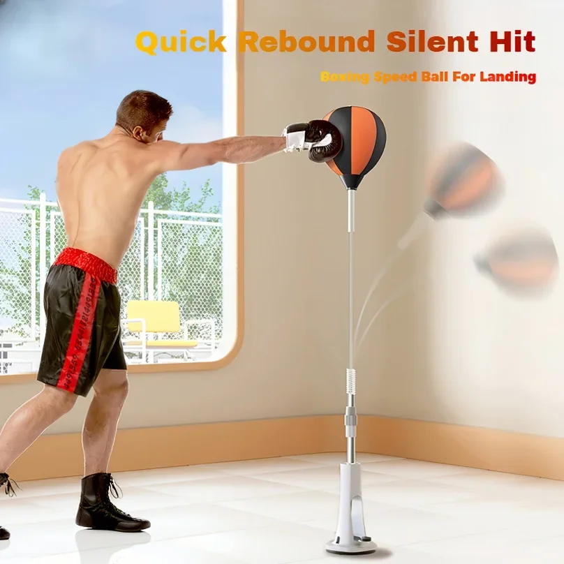 Sacco da Boxe Regolabile per Allenamento Indoor, Palla da Boxe per Riflessi, Strumento Ausiliario per l'Allenamento di Agilità