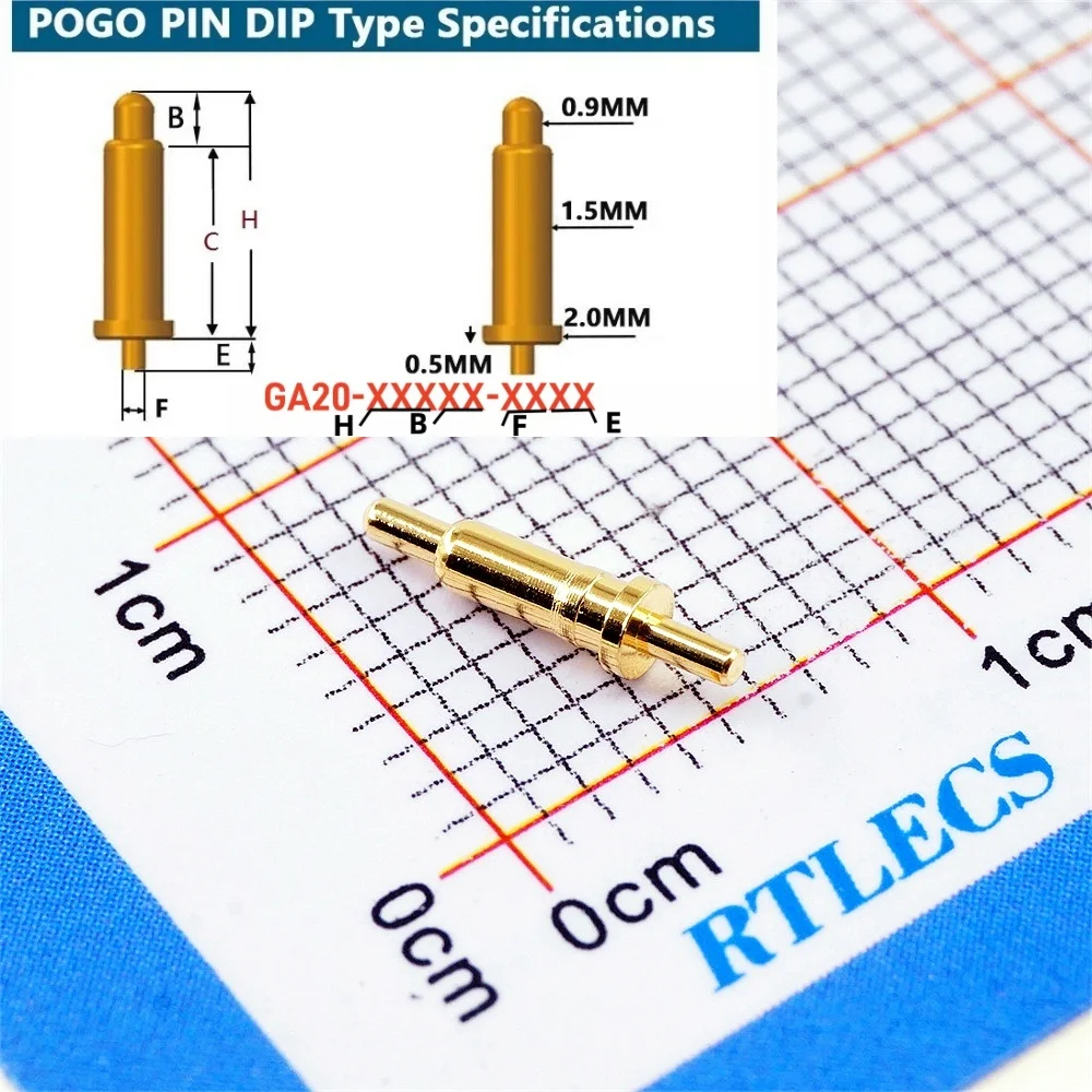 Pogo Pin Connector Pogopin Battery Spring Loaded Through Hole 1.2A Needle PCB 3 4 5 6 7 8 9 10 10.5 11 11.5 12 12.5 mm 5-500Pcs wire connector terminals wire connector electrical connectors electrical connector cable connector pcb connector