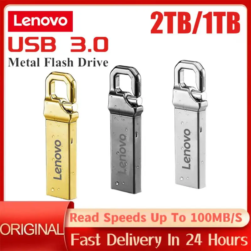 Lenovo Pen Drive 2Tb 1Tb 512Gb Usb 3.0 Flash Drive Pendrive Memory Stick Impermeabile Micro U Stick Per Videocamere Ps Vita