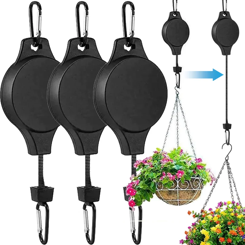 Heavy Duty Retractable Plant & Garden Accessory Hanger