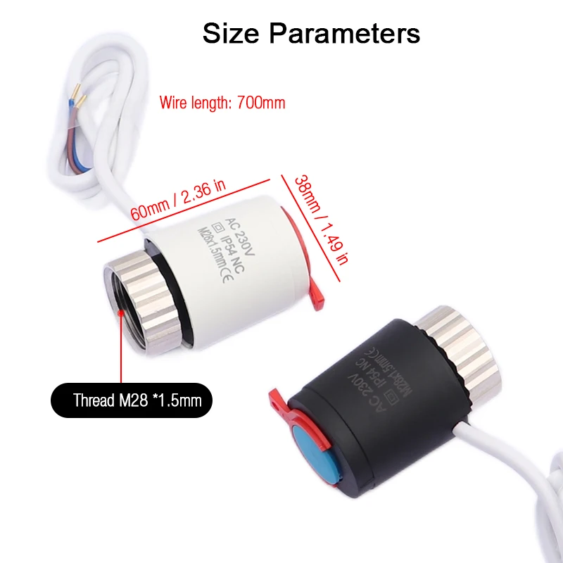 C430012001 - Comap] Tête électrothermique TOR NC 230V M28