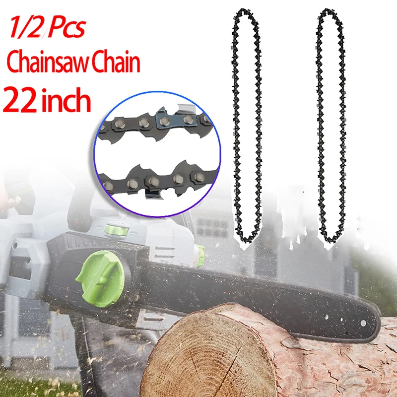 Chainsaw Chain Saw Blade 22 Inch 86 Drive Link 0.325" Pitch 0.058" Gauge 43 Cutters Full Chisel Woodworking Cutting 1/2PCS