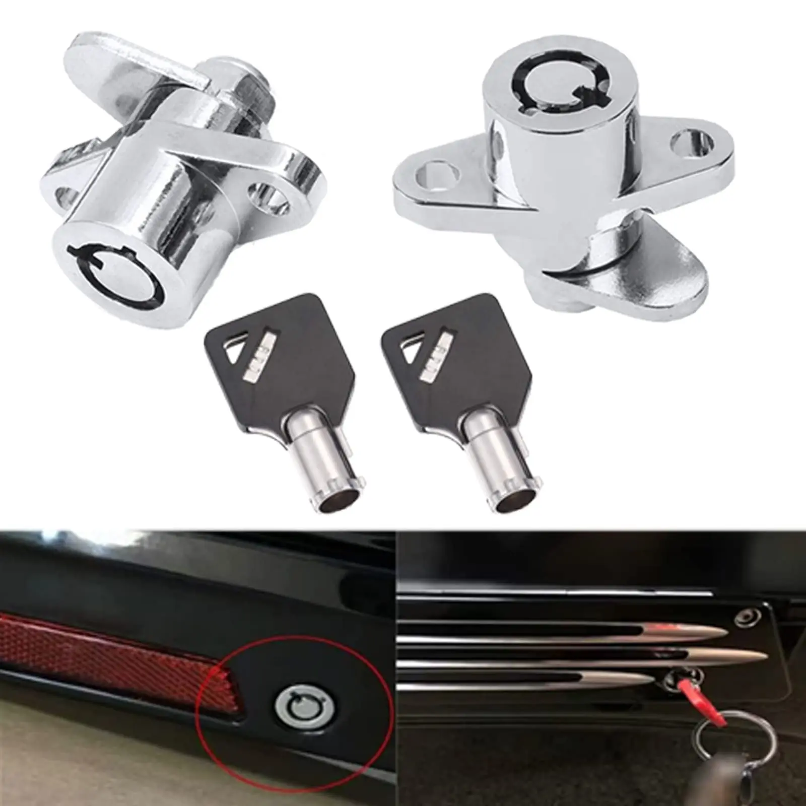 2 Keys Hard Saddlebag Locks Fits for Harley Davidson Touring Electra Street Glide Road King Glide 1993-2013