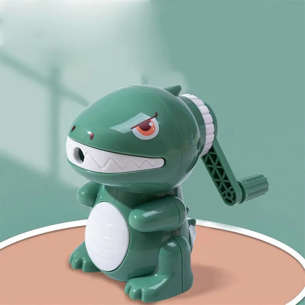 Hand Crank Cute Dinosaur Mechanical Pencil Sharpener Automatically Enters Lead Creative Cartoon Stationery Office School Supplie