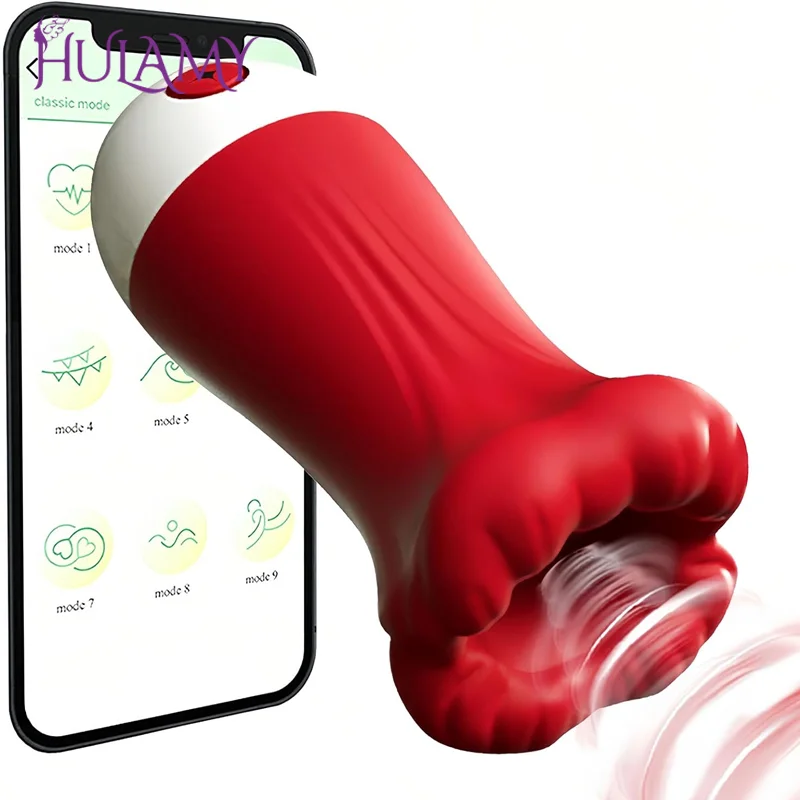 Deep Throat Sucking Male Penis Training Cup Masturbators for men Strong Squeeze Vibration Sex Toys Glans Stimulation Exercise male masturbation toys