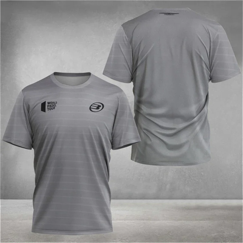 Fashion Trend Men's T-shirt Fan Badminton Tennis Breathable Fast Drying Fitness Short Sleeve Summer Casual Sports Fashion O Coll