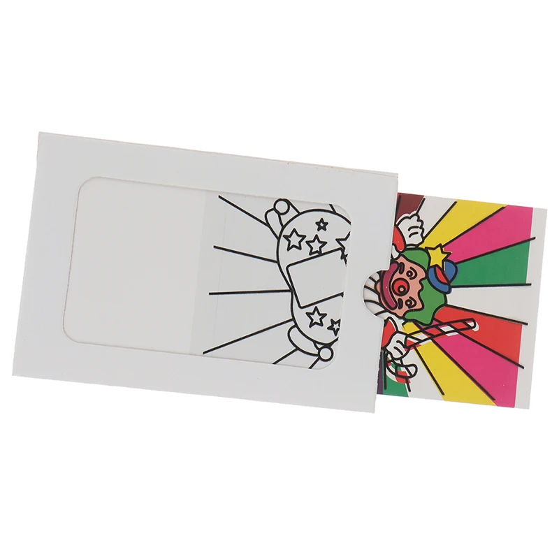 

Mini Size Clown Color Changing Card Magic Tricks Toy Stage Magic Props Kids Children'sToy